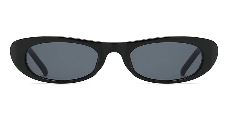 Retro Narrow Frame Cat Eye Sunglasses Women Men 2024 Luxury Brand Designer Vintage Leopard Rectangle Sunglasses Male UV400 S8161 S Y B A R I A