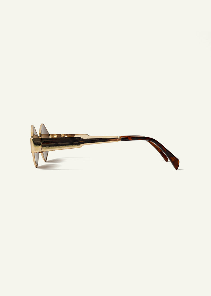 sybaria; sybaria sunglasses; CAIROLI sunglasses (MOCHA); Geometric; Geometric luxury; premium unisex eyewear; ultralight polycarbonate eyewear; Mocha UV400 lenses; high fashion eyewear; chromotherapy eyewear;