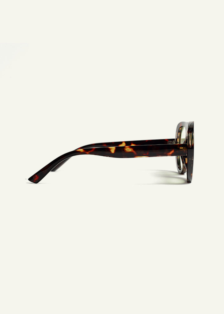 sybaria; sybaria sunglasses; GARDA sunglasses (HAVANA & MINT); Oval; Oval luxury; premium unisex eyewear; ultralight polycarbonate eyewear; Mint UV400 lenses; high fashion eyewear; chromotherapy eyewear;