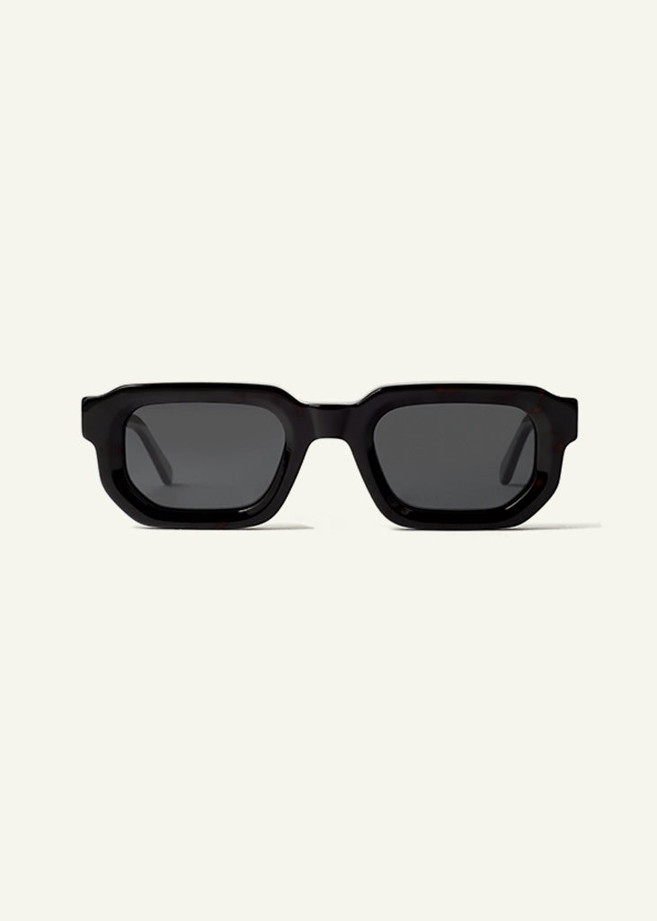 sybaria; sybaria sunglasses; MANZONI sunglasses (HAVANA & BLACK); Squared; Squared luxury; premium unisex eyewear; ultralight polycarbonate eyewear; Black UV400 lenses; high fashion eyewear; chromotherapy eyewear;