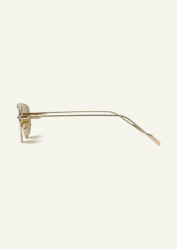 sybaria; sybaria sunglasses; BRERA sunglasses (GOLDEN); Aviator; luxury Aviator; premium unisex eyewear; ultralight polycarbonate eyewear; Golden UV400 lenses; high fashion eyewear; chromotherapy eyewear;