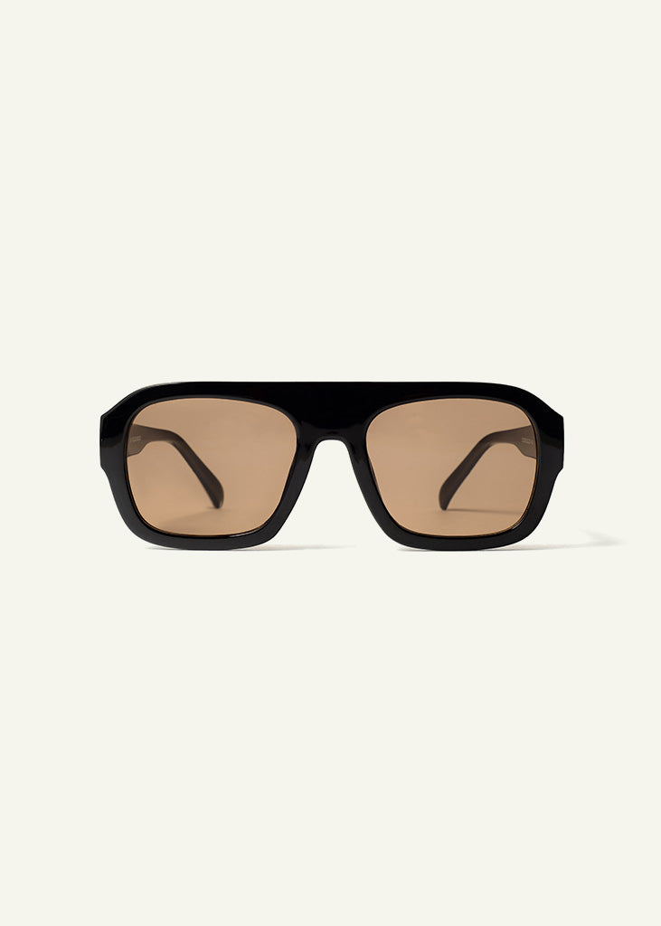 sybaria; sybaria sunglasses; CROCETTA sunglasses (BLACK & AMBER); Squared; Squared luxury; premium unisex eyewear; ultralight polycarbonate eyewear; Amber UV400 lenses; high fashion eyewear; chromotherapy eyewear;