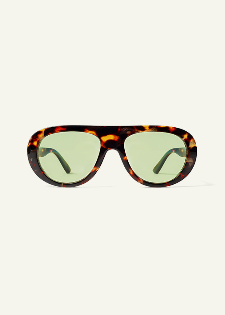 sybaria; sybaria sunglasses; GARDA sunglasses (HAVANA & MINT); Oval; Oval luxury; premium unisex eyewear; ultralight polycarbonate eyewear; Mint UV400 lenses; high fashion eyewear; chromotherapy eyewear;