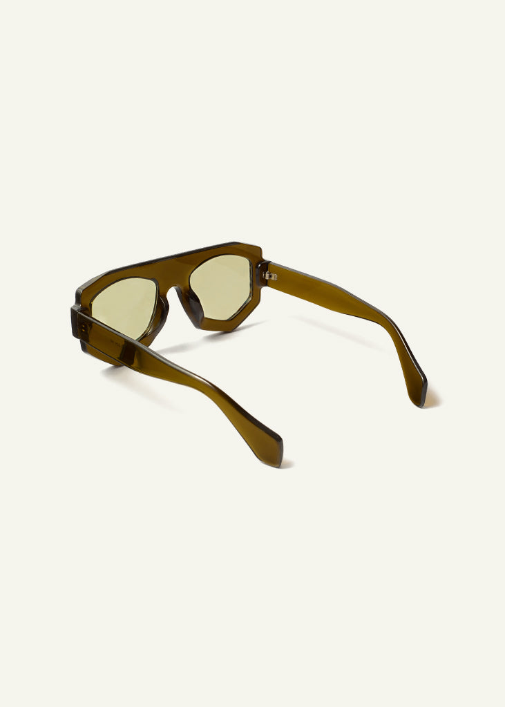 sybaria; sybaria sunglasses; SPARTACO sunglasses (AVOCADO & PISTACHIO); Oversized & Oval; Oversized & Oval luxury; premium unisex glasses; ultra-light polycarbonate glasses; Pistachio UV400 lenses; high-fashion glasses; chromotherapy eyewear;